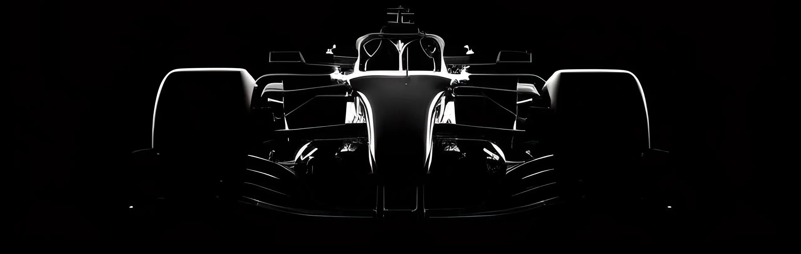 Foto de frente de un monoplaza de F1